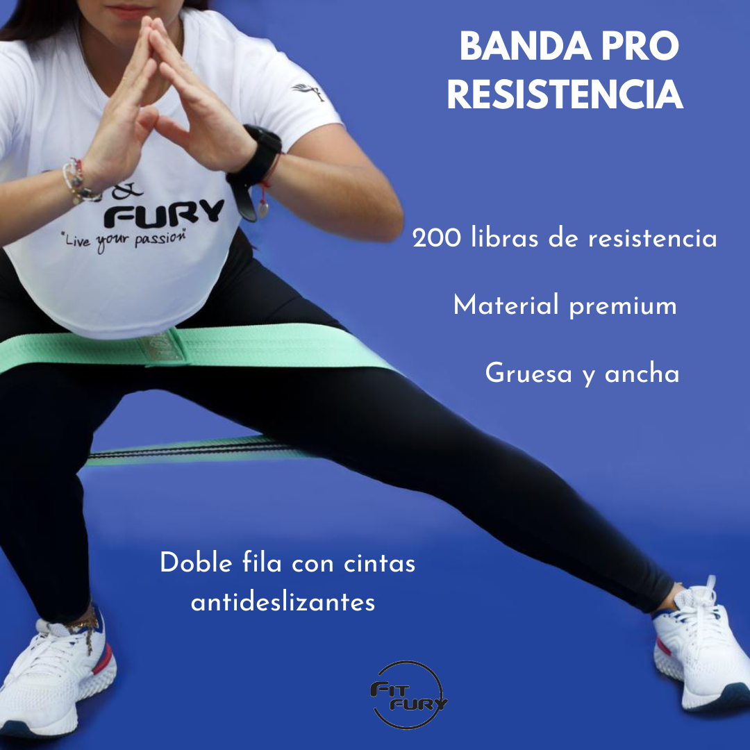 Premium Booty Band Pro -Neon Morada Resistencia Fuerte-Banda elástica de resistencia