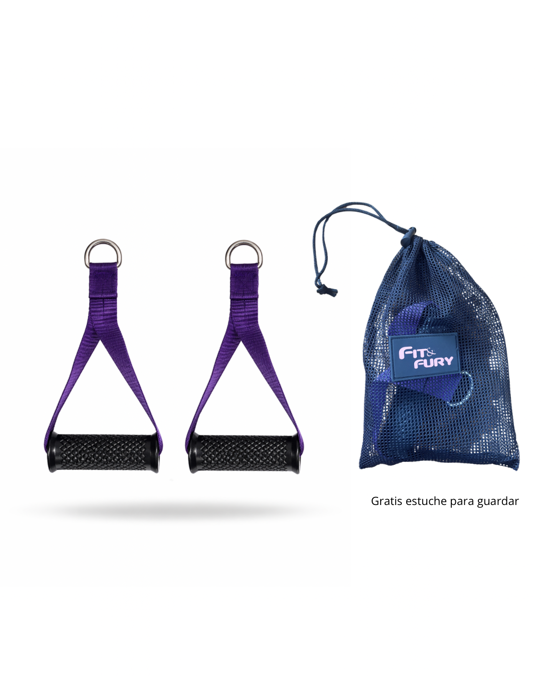 Agarres accesorio para máquina polea|Morado