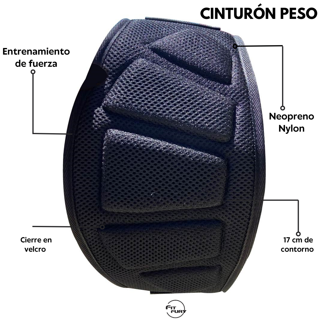 Cinturón gym de Neopreno Negro| Cinturón Halterofilia