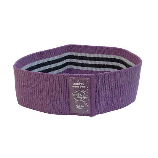 banda elastica de resistencia en tela para pierna y gluteo color morado