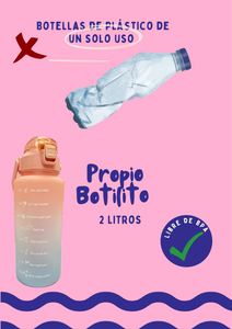 Maleta H2OBAG + Botilito 2 litros libre de BPA