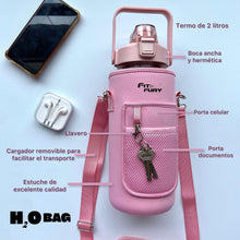 Cargar imagen en el visor de la galería, H2OBAG : Maleta + Botilito 2 litros libre de BPA
