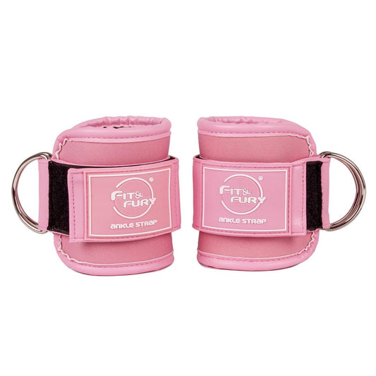 tobilleras polea baja rosa